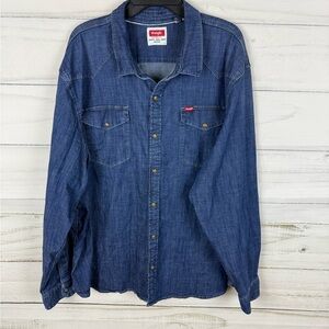Wrangler Men's Denim Snap Shirt